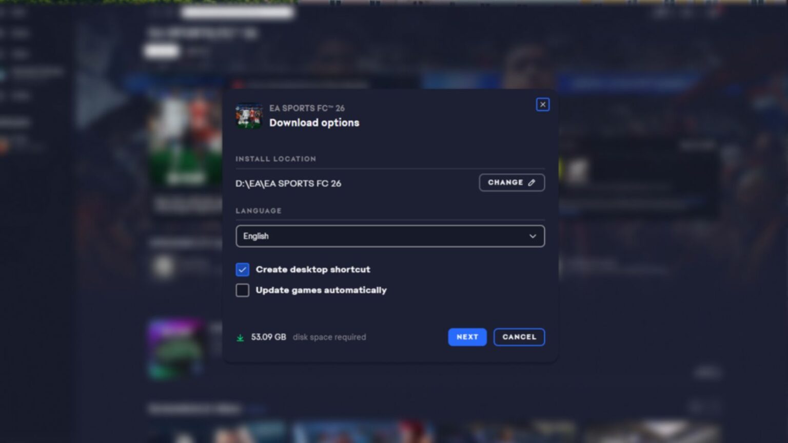FC 26 Download Size and System Requirements